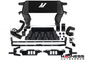 Ford Bronco Performance Intercooler Kit - 2.3L EcoBoost - Mishimoto - High-Mount - Black Pipes Black Core